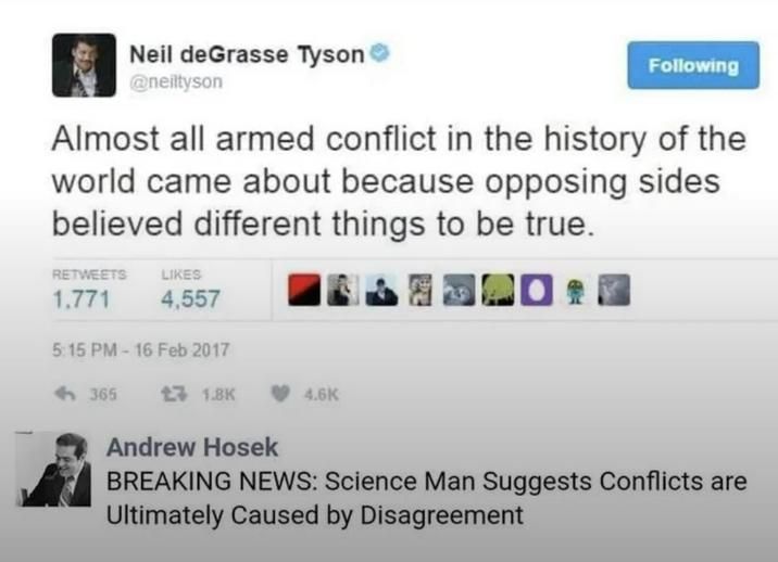my le disagreement... is generating le conflict!? - overrated guy with superficial knowledge