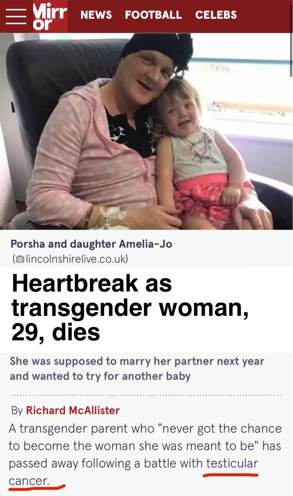 Imagine doing that to your little daughter