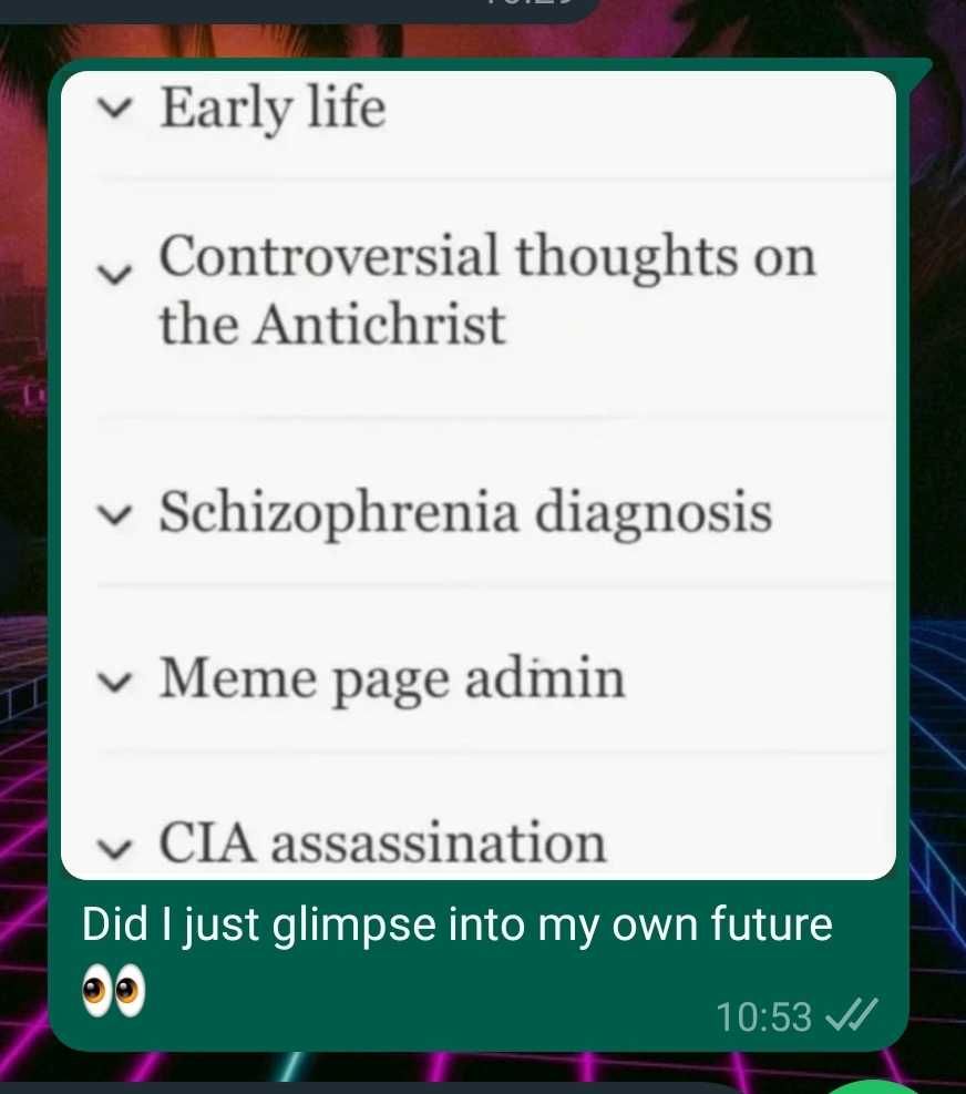 All of us, I shouldn't wonder