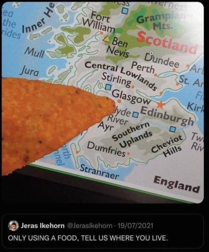 > English > Food item is made of fried carbohydrates