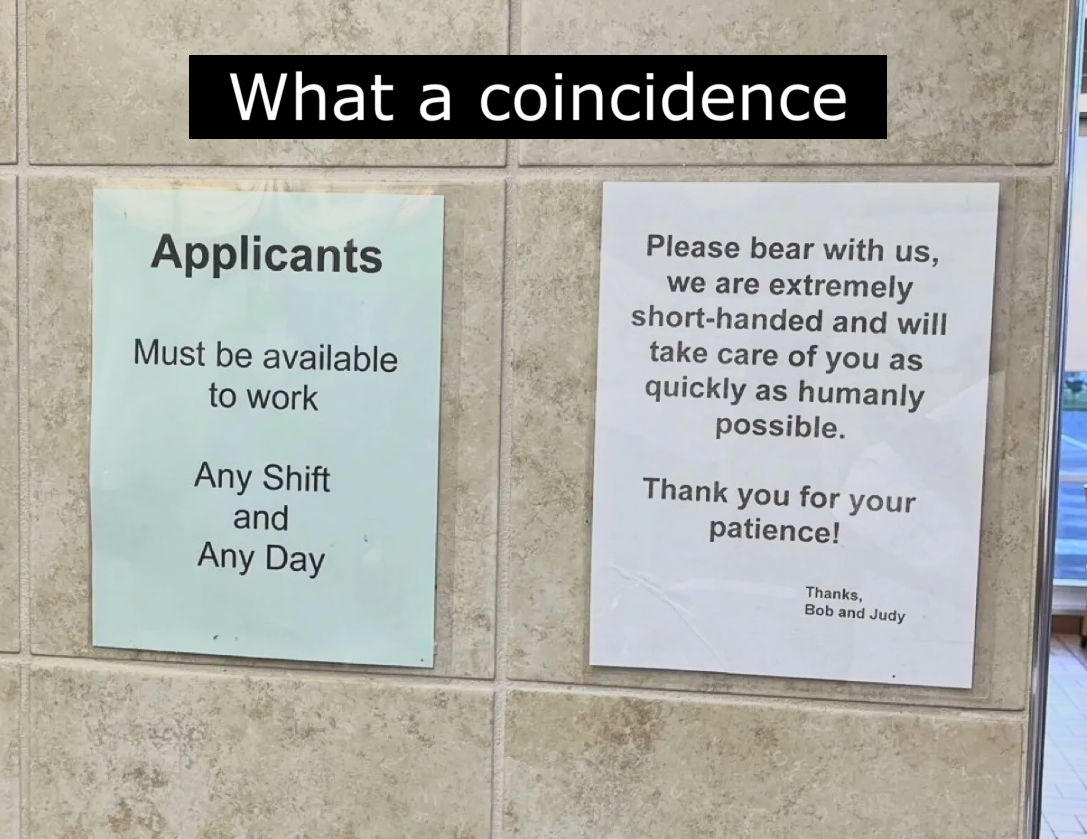 I wonder if these 2 things are related