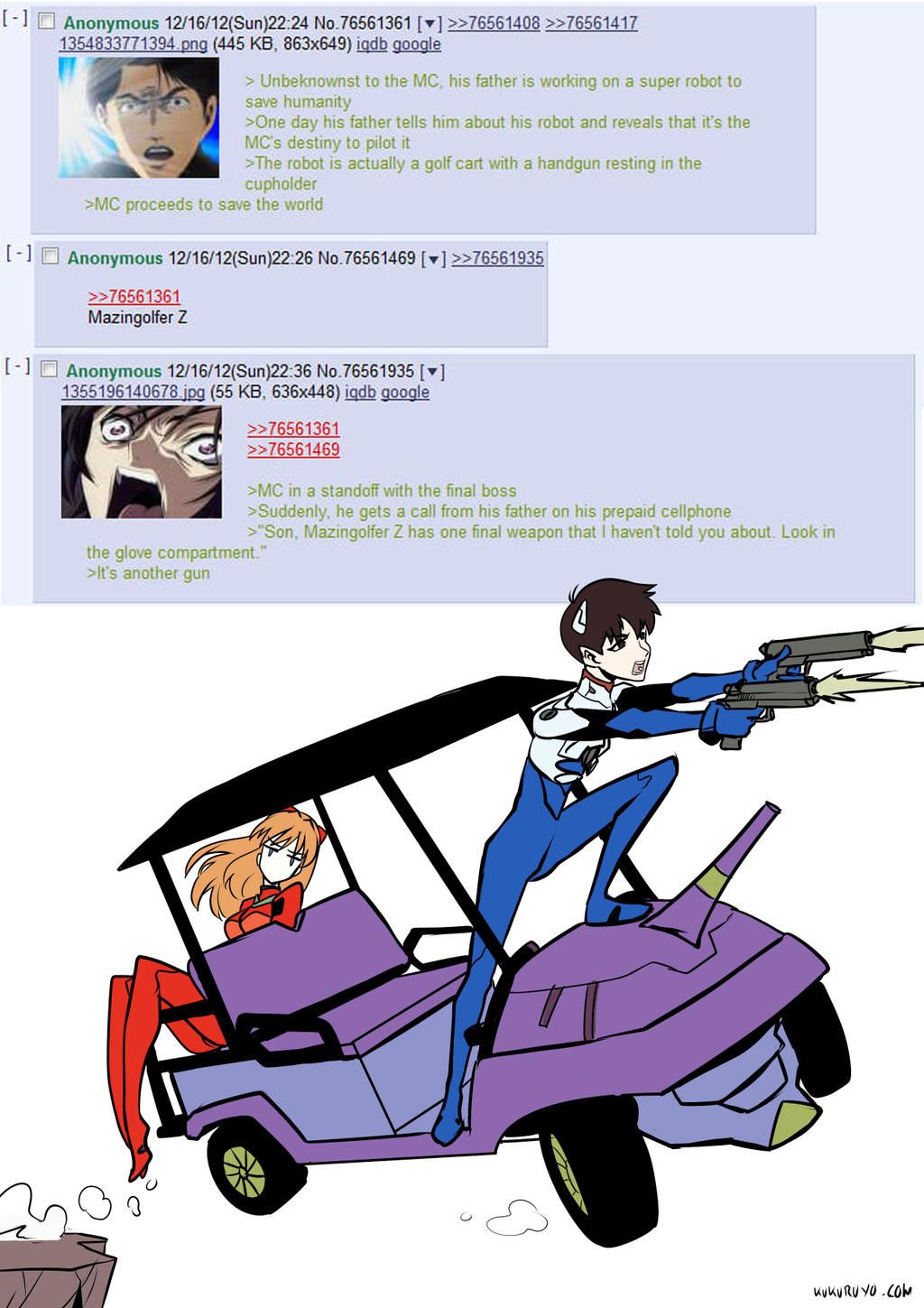 Golf X Gun, anime of the century