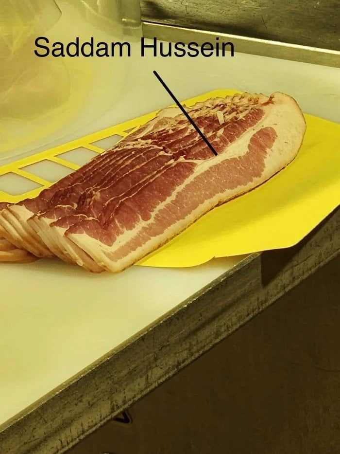 This bacon was air dried using ventilation shaft