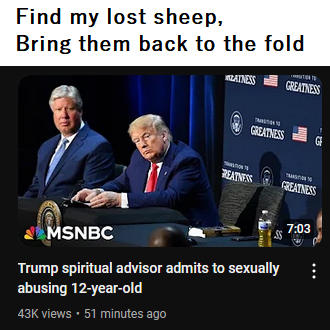 speaking of sheep, keep sending him money