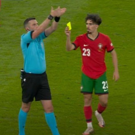 In Portugal referees get the yellow card