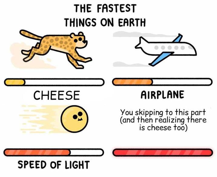 c doesn't stand for "speed of light", it stands for "cheese"