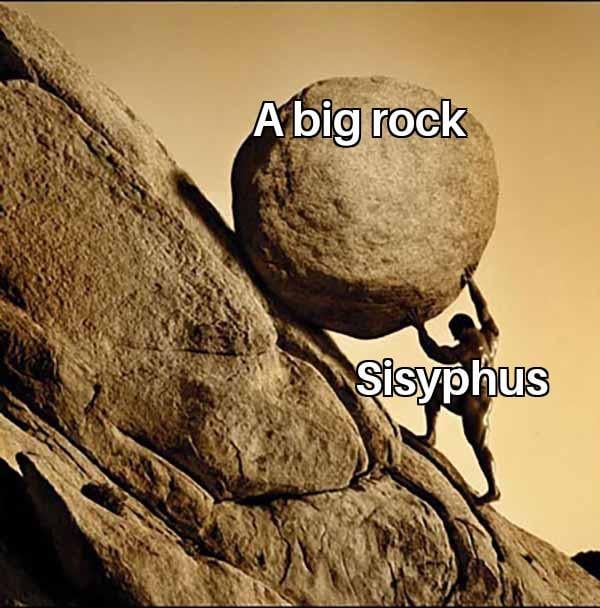 it's like the smallest rock in the picture