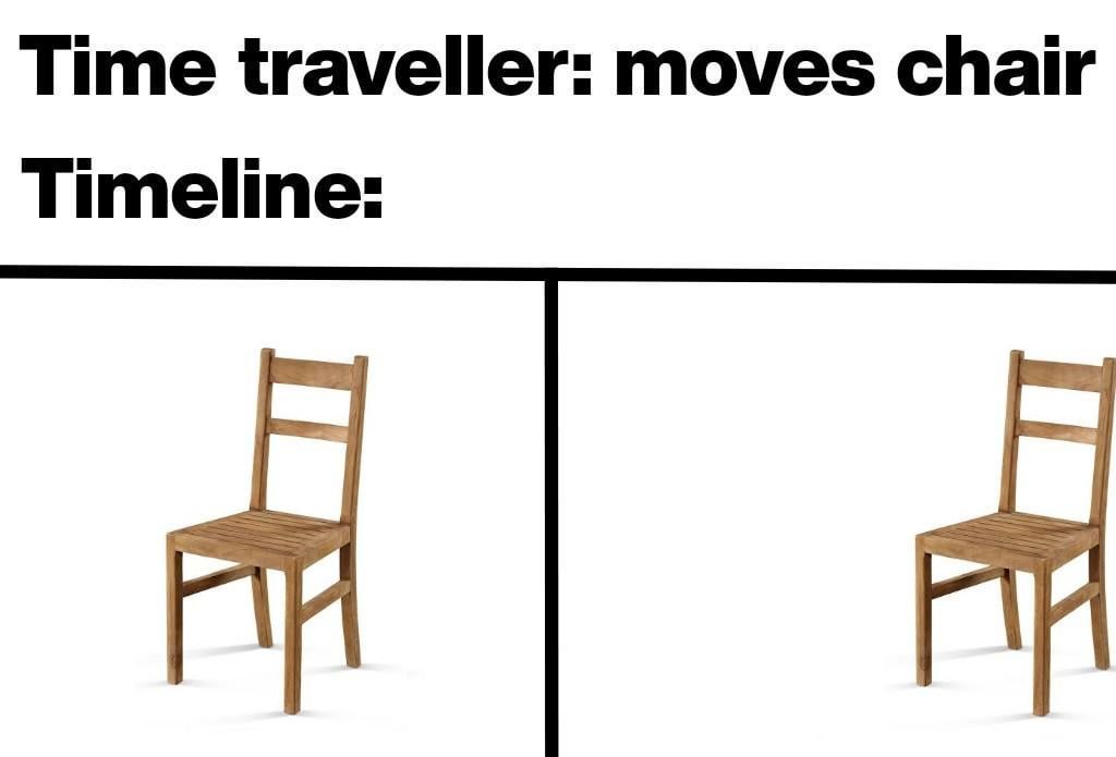 When you travel back in time but you're bored and can't think of anything interesting to do