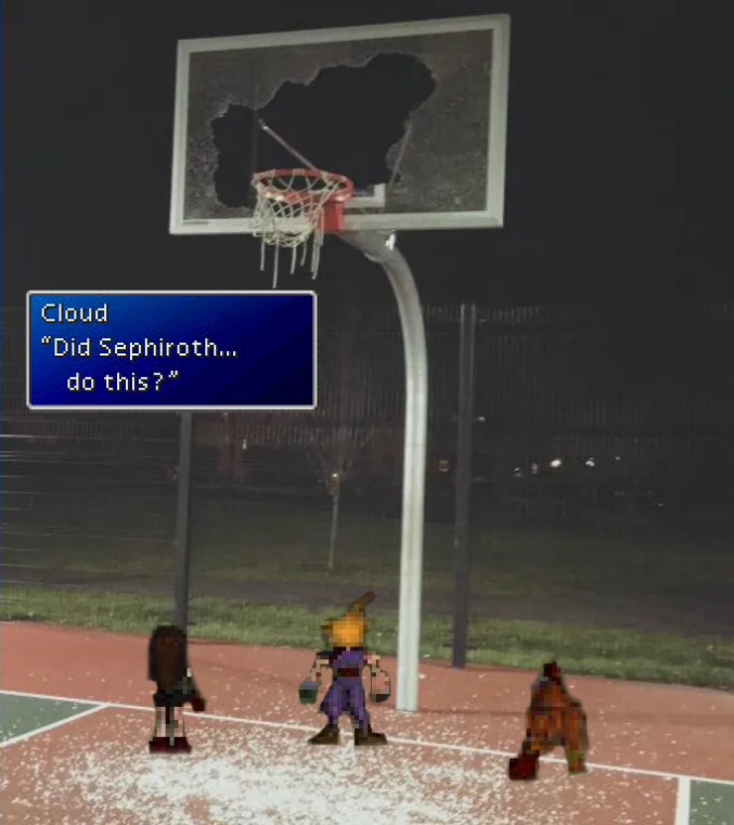 no, he would've tied up the net