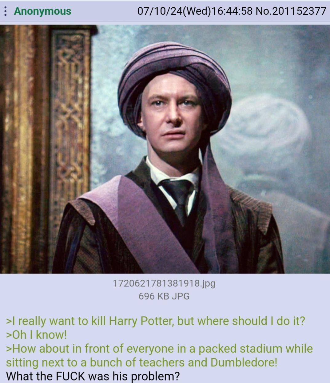 for plot reasons