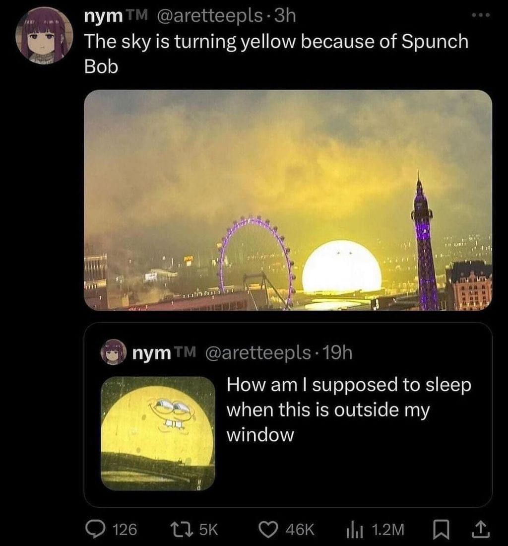 A big round thing, perfect for Mr. Squarepants