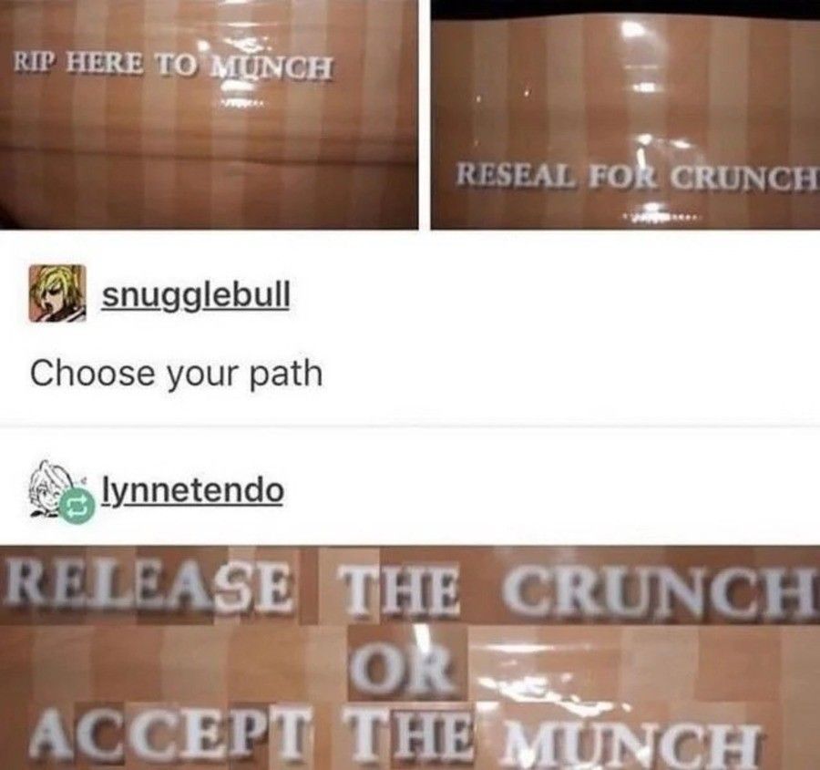 Time for lunch, MUNCH MUNCH