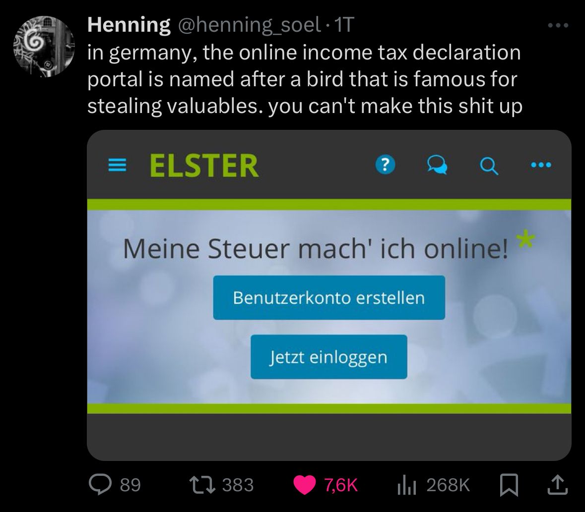 Translation is magpie and they like to take shiny things