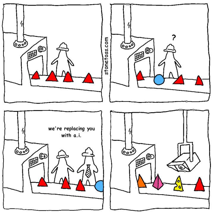 AI is when... uh... when ummmm... computers do stuff and I don't like it