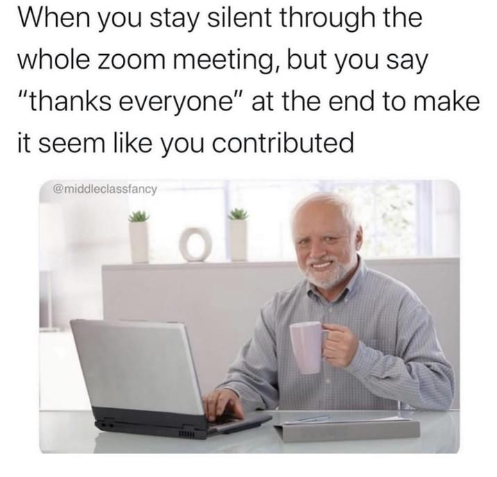 I contribute to the project by actually working on it while the other people are talking