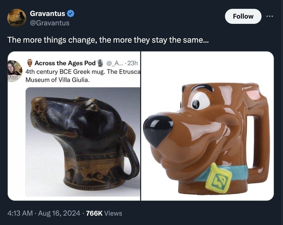 Now show me 2400 year old Gromit mug