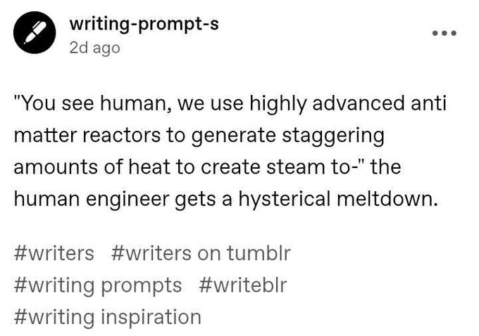 It's all boiling water