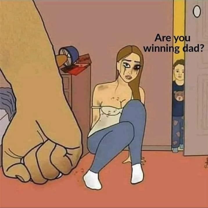 "no son, she's tough!"