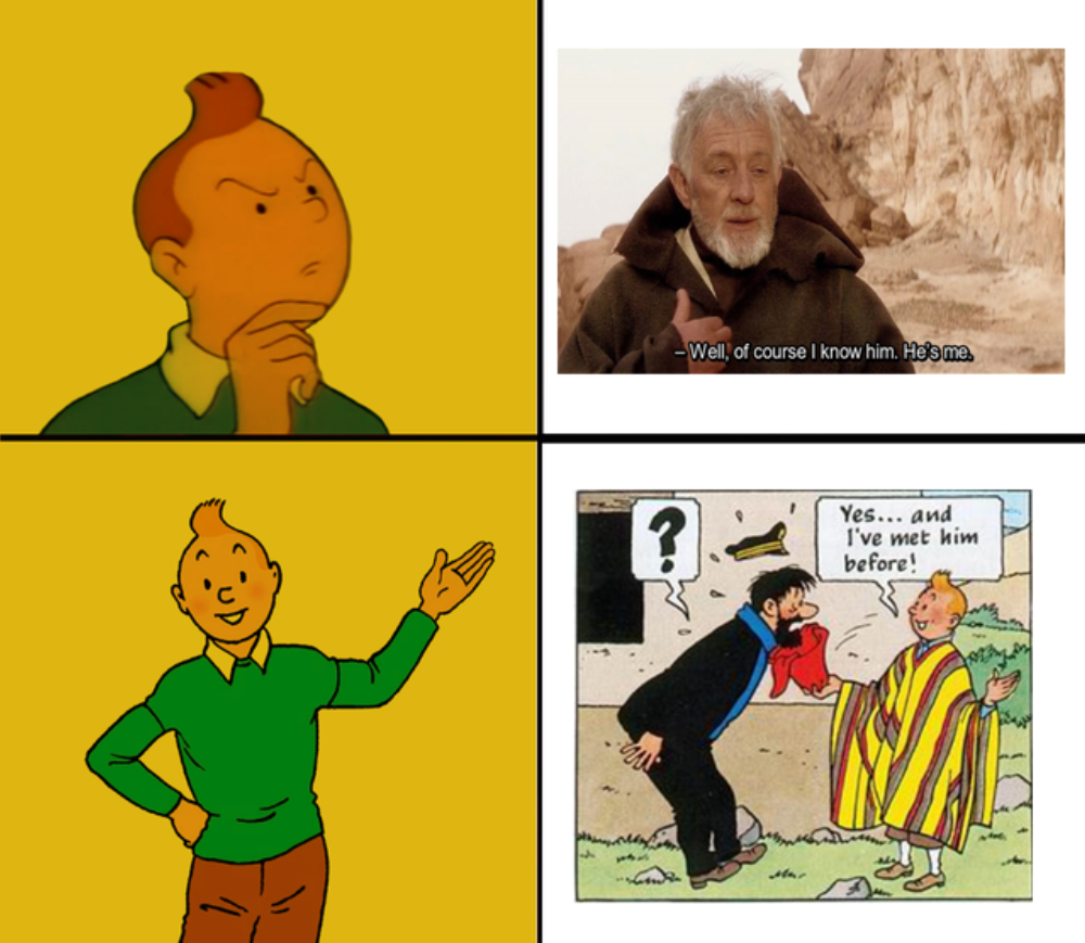 Tintin's cartoon intro was awesome