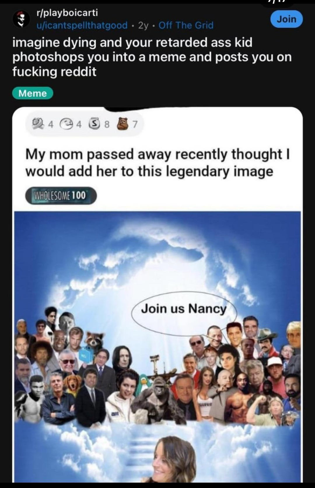 when your mother is alive but you need more karma