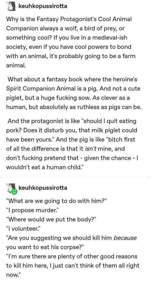 "Even IF it were mine I'd ask you for half the plate."