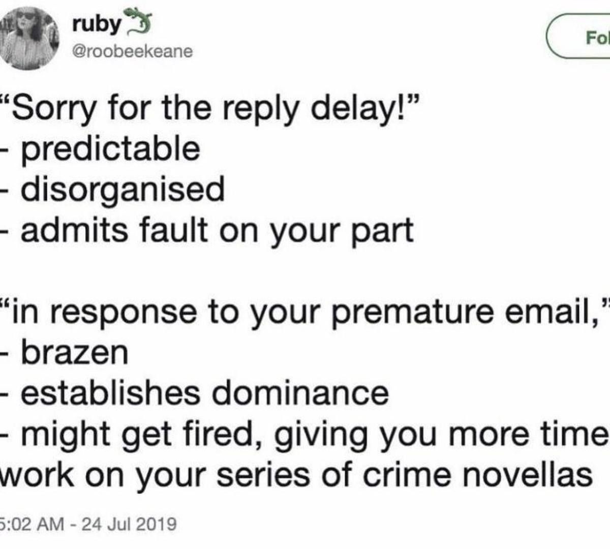 As per my last email
