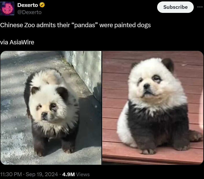 real Pandas have been extinct for decades