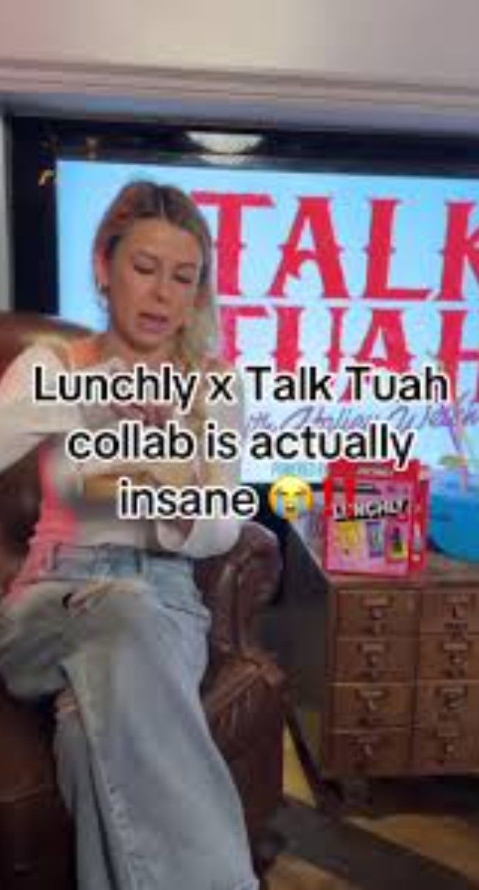 She also had the New KSI song in the background