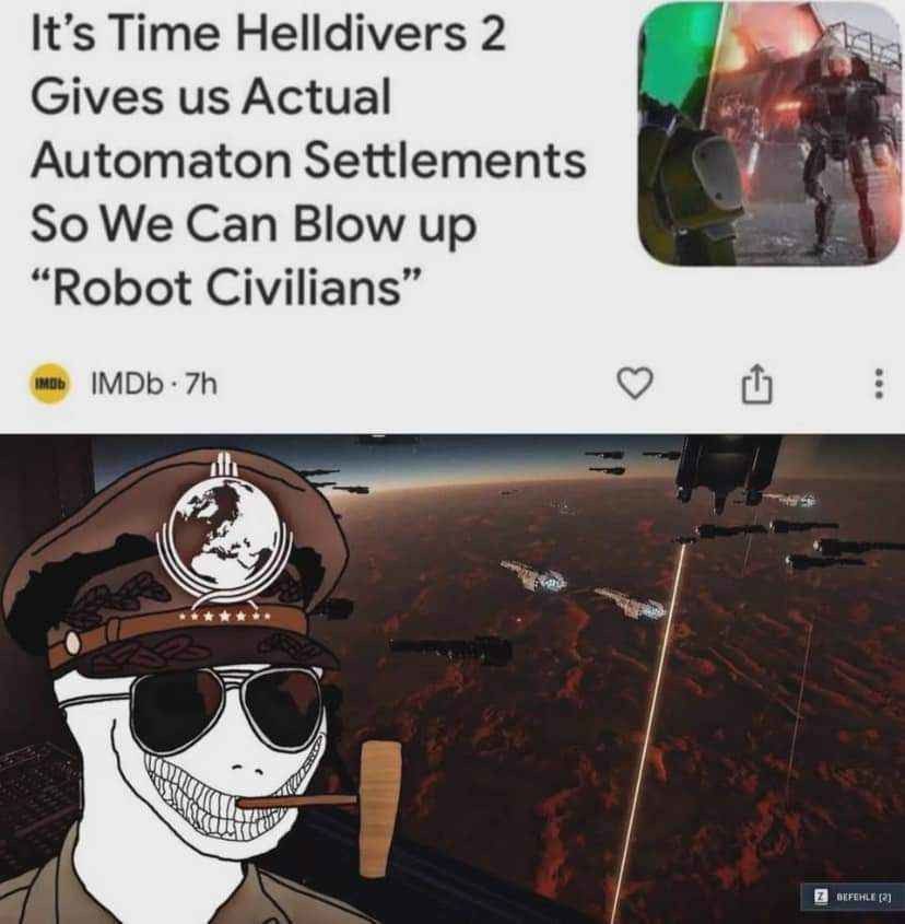 Robot civilians is just a server farm