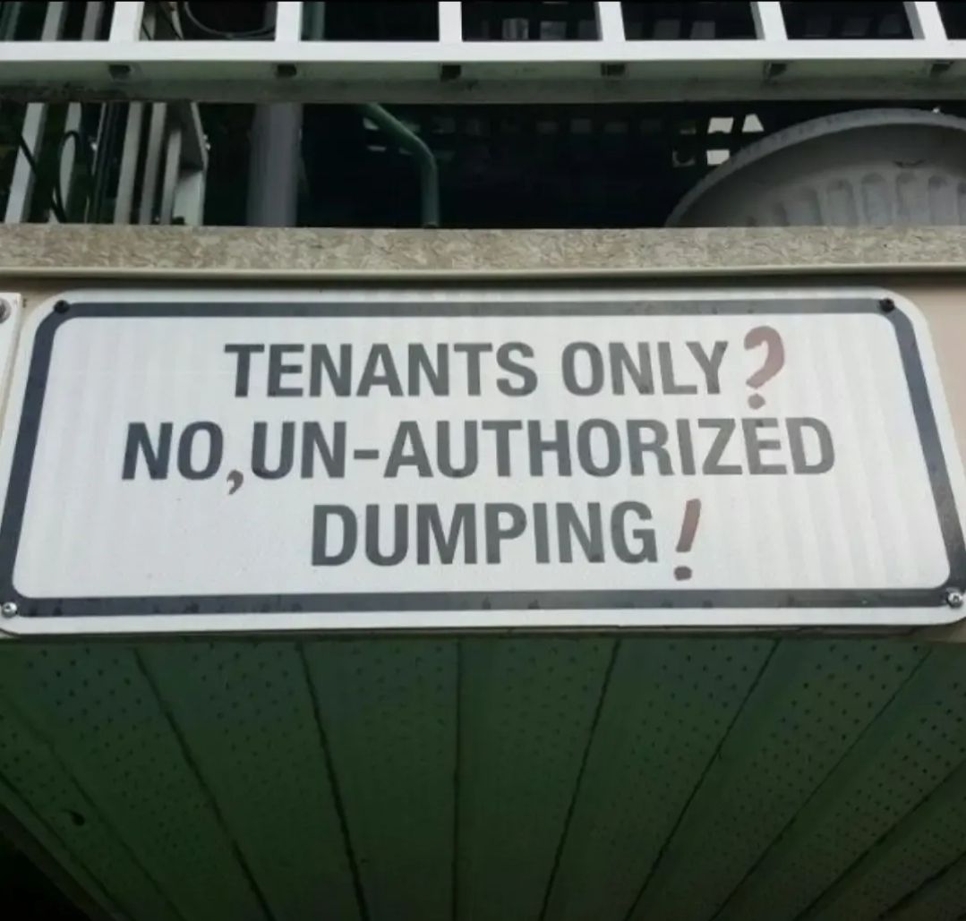 go on, take an unauthorized dump