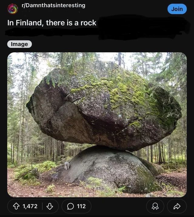 In Rock, Finland (named after a local landmark)