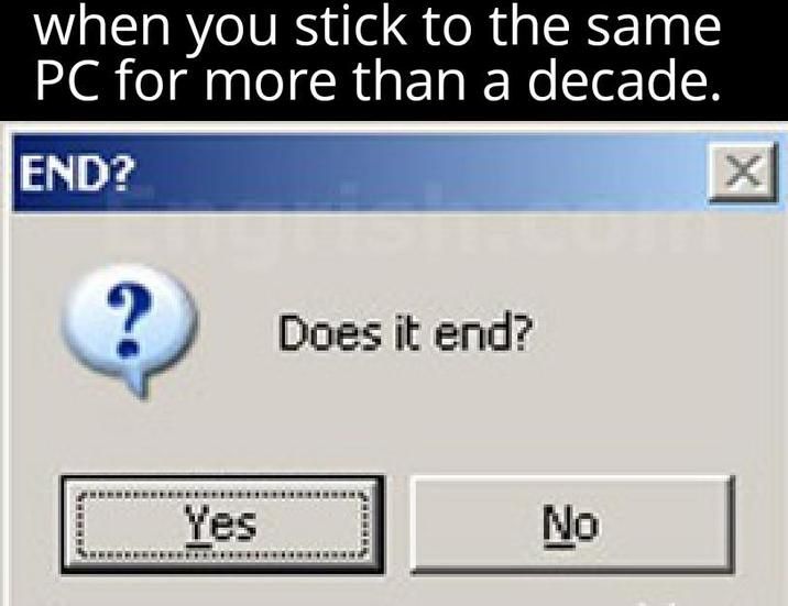 its 10 year old Windows runs faster than the newst bloatware on a modern machine