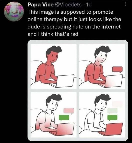 But... That IS therapy.