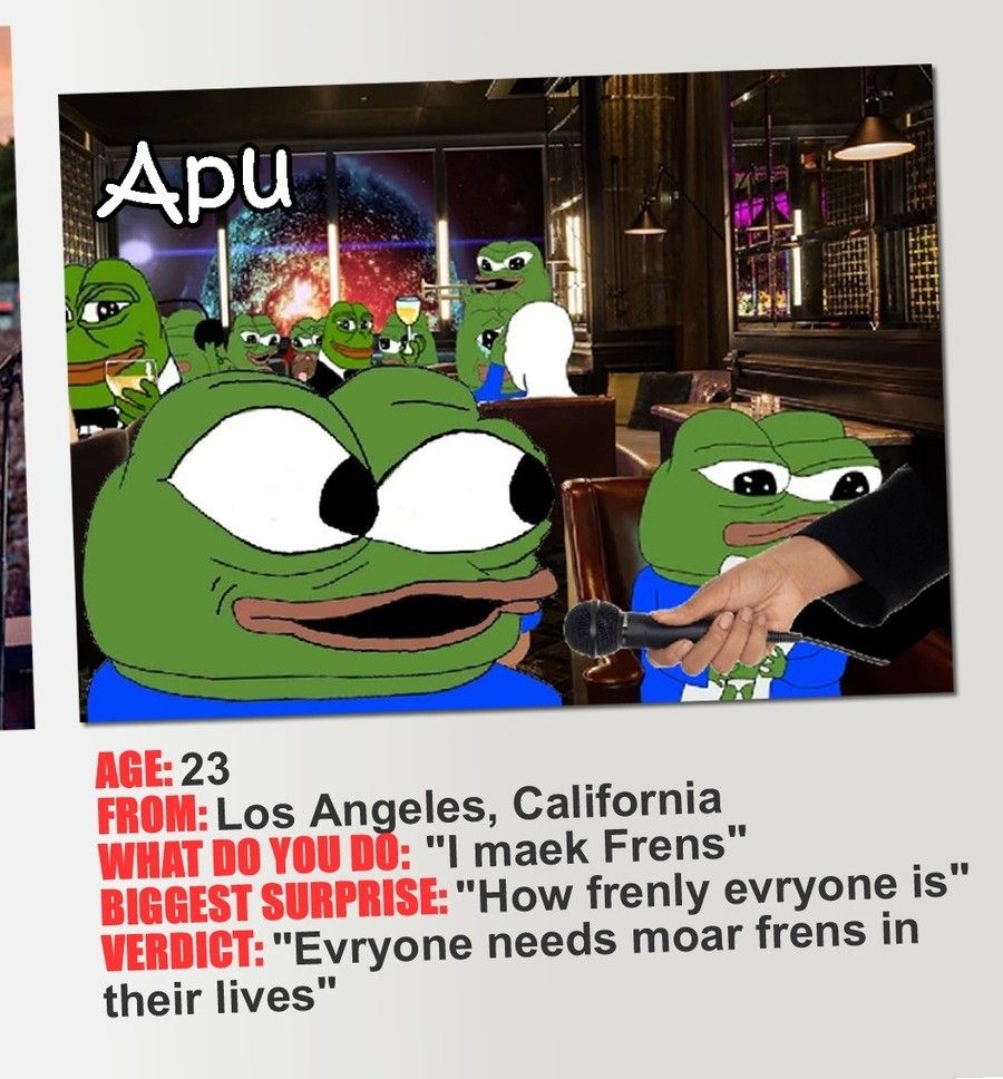 Pepe/apu a day - 1003 all frens