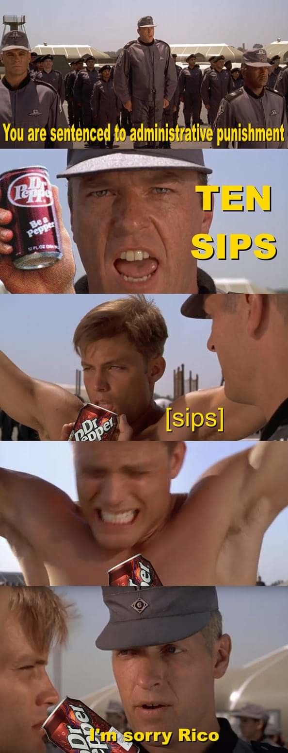 The soda is very warm