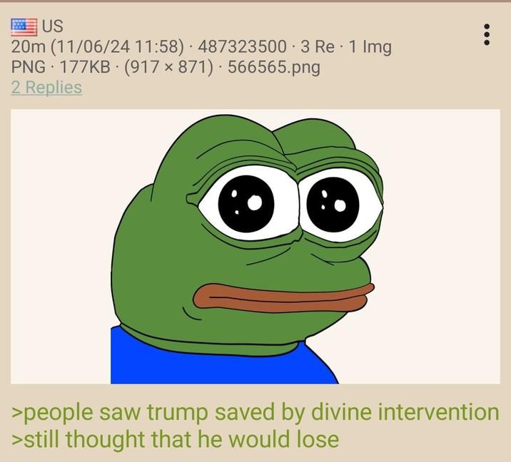 maybe it's because the polls said he would lose