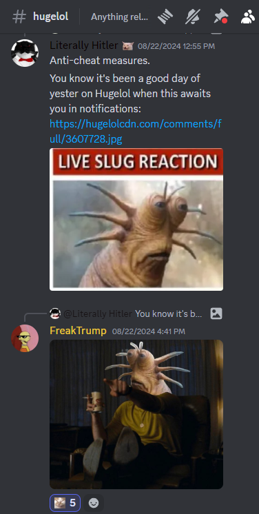 Hugelol Discord Moment