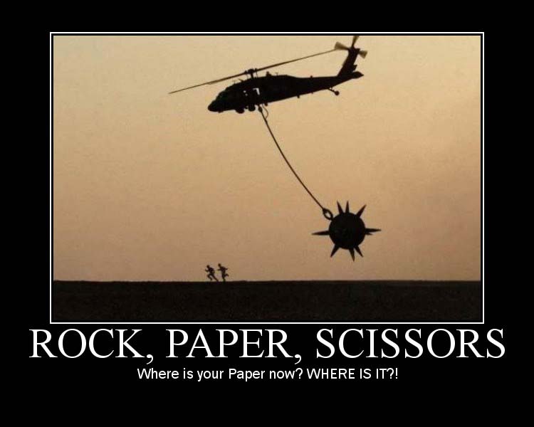 Rock, paper, oh sh*t