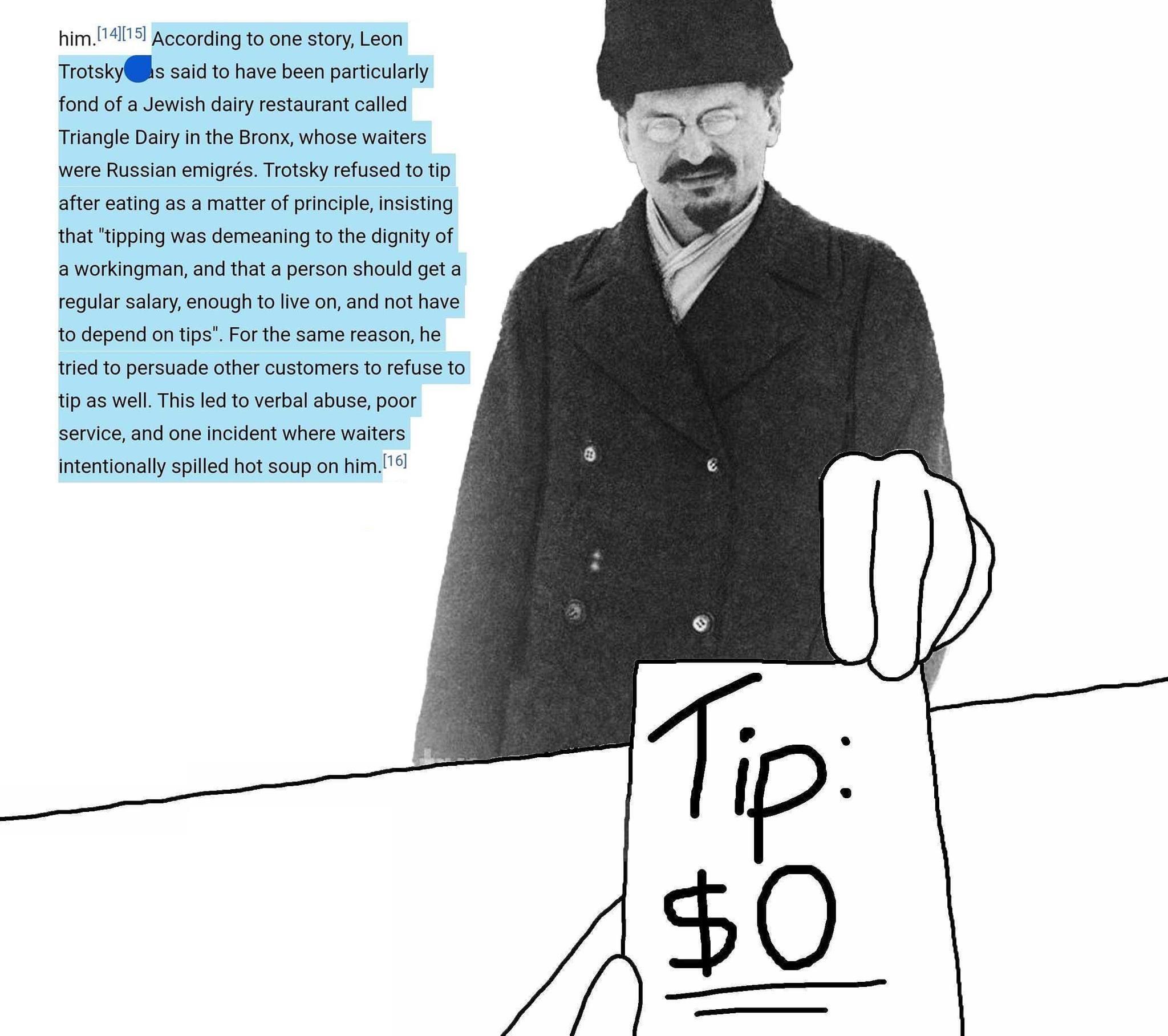 Even a communist hates the American tipping culture