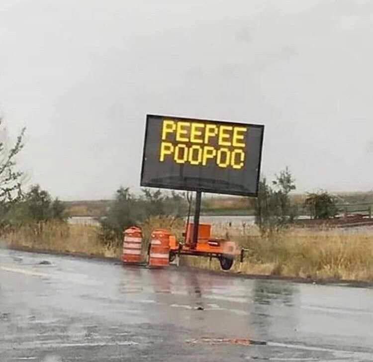 It says: poo poc