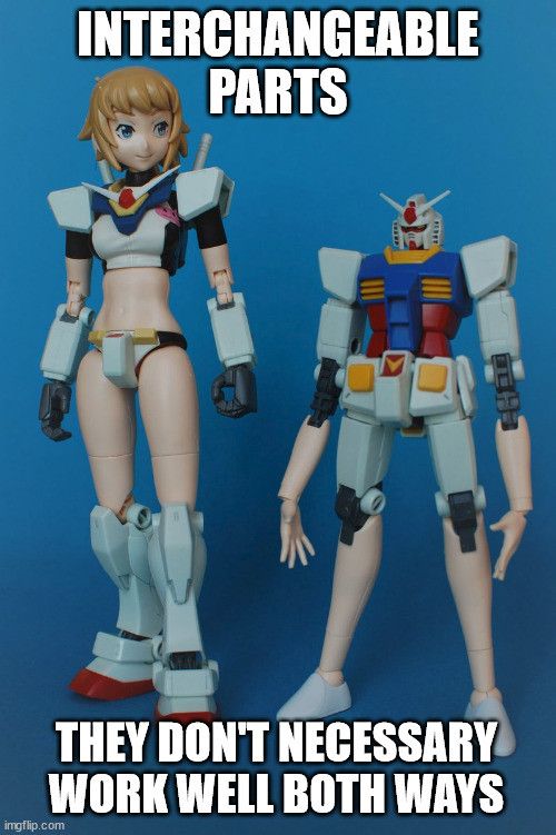 Robowaifu, or fleshy Evangelion mech?