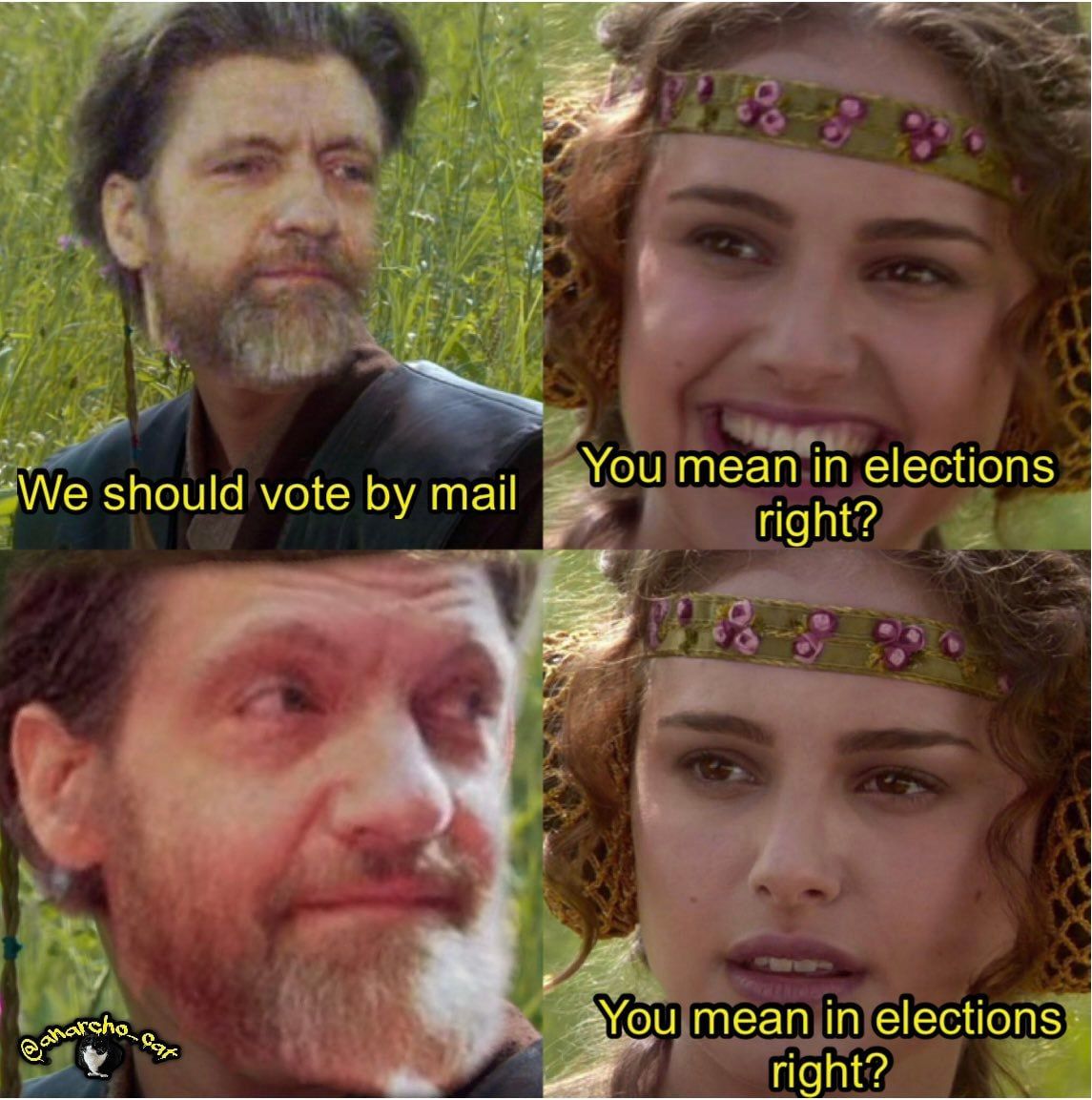 A meme one month too late