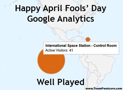 Happy April Fools Day Google