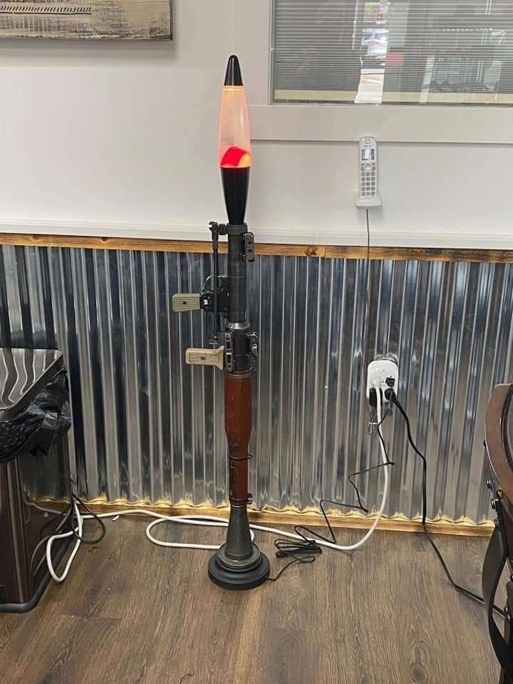 Rocket propelled lamp, or lava propelled grenade?