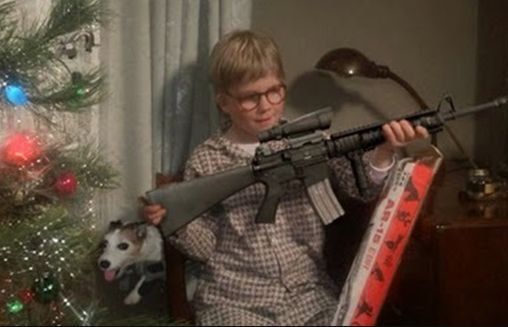 American children on Christmas: