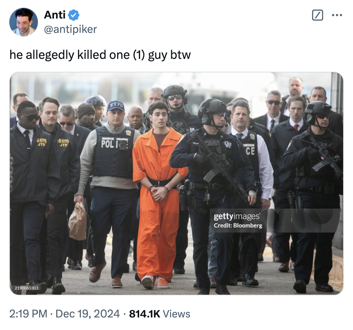 it should be legal to kill just 1 guy, no more, no less