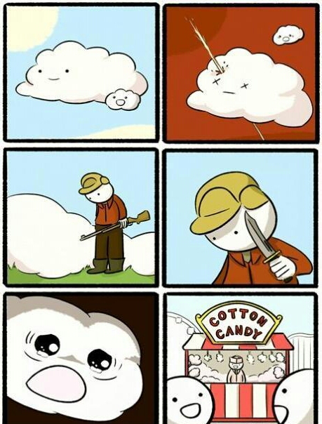 How cotton candy are made.