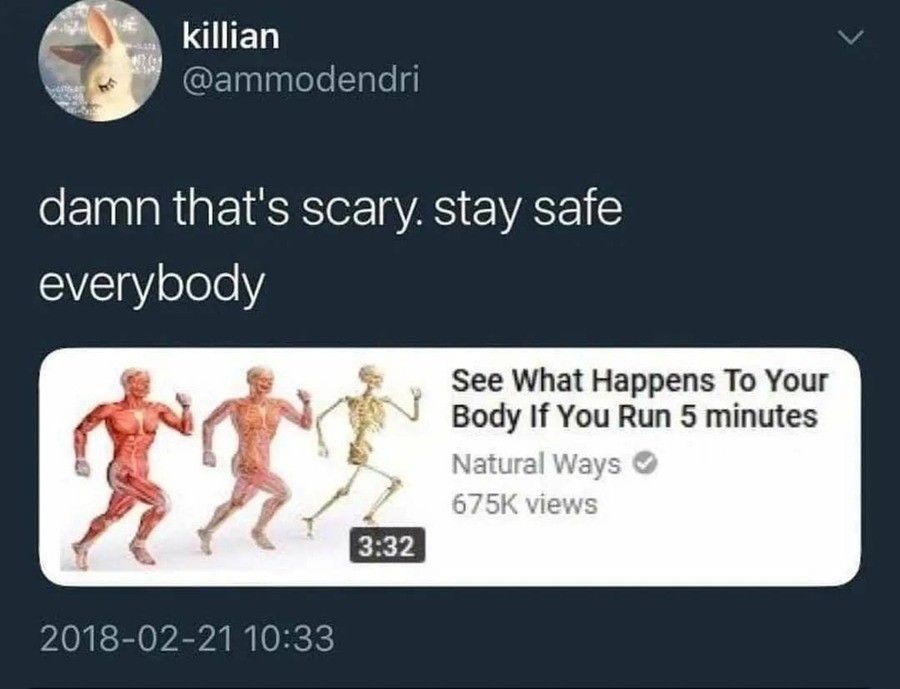 I outran my own muscles
