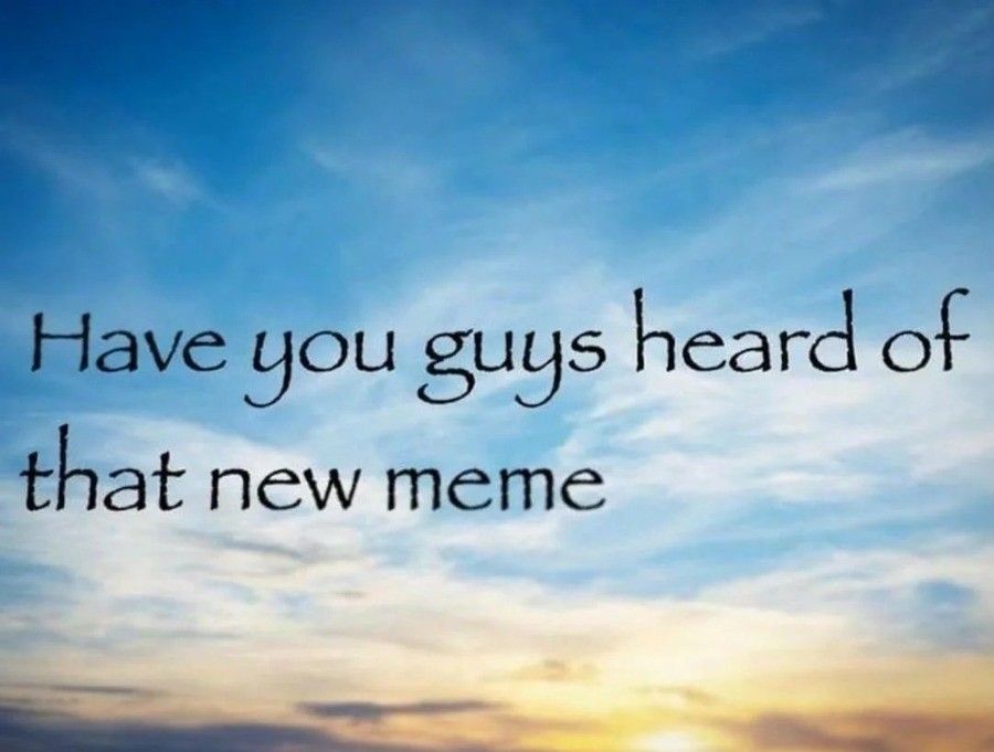 It's pretty meme if I do say so myself