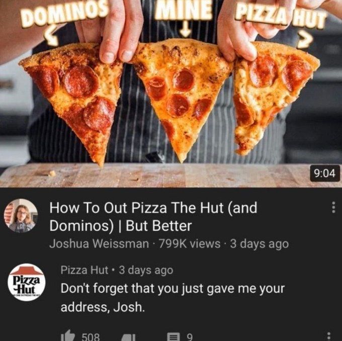 Josh can't out pizza the hut